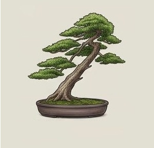 Shakan bonsai style example