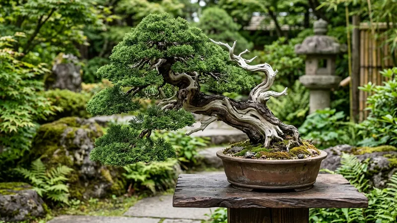 Majestic juniper bonsai with deadwood jin and shari